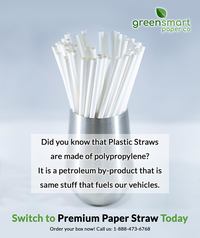 Paper Straws Wholesale Case Biodegradable FDA Approved - 5000/Ct White 7.75" gallery