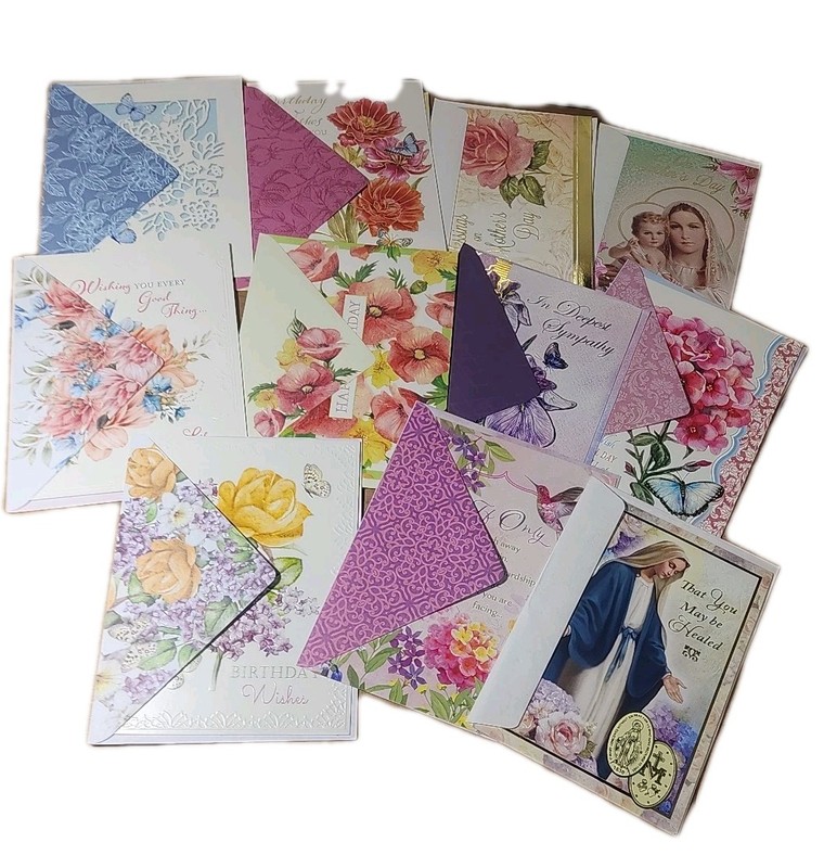 100 Mixed Random Greeting Cards, Envelopes, & Stamps Lot High Quality Vtg To Now gallery