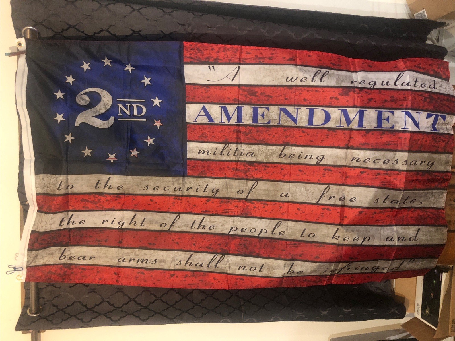 2nd Amendment American Flag. 36x60 Inches. New In Package gallery