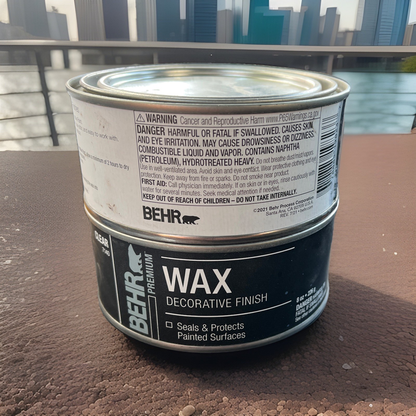 2 PACK BEHR PREMIUM 8 oz. Clear 7140 Interior Chalk Decorative Wax Finish gallery