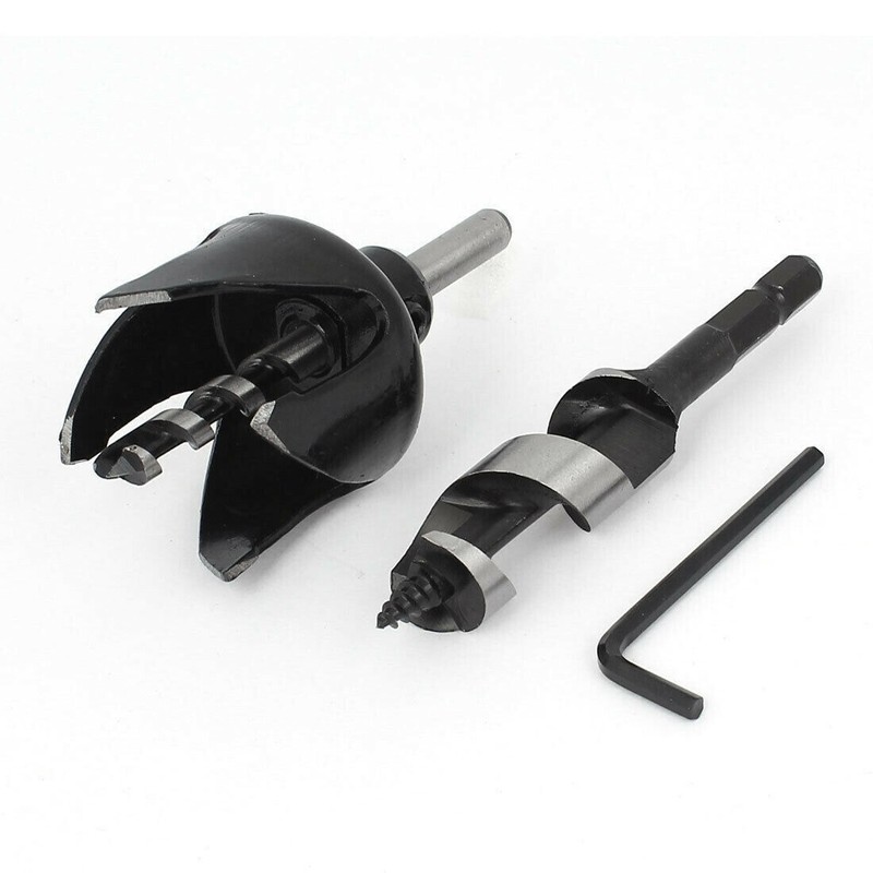 2 Pack - 3 Piece Kit for Cutting Circular Holes Doorknobs Lock Install Drill Kit gallery