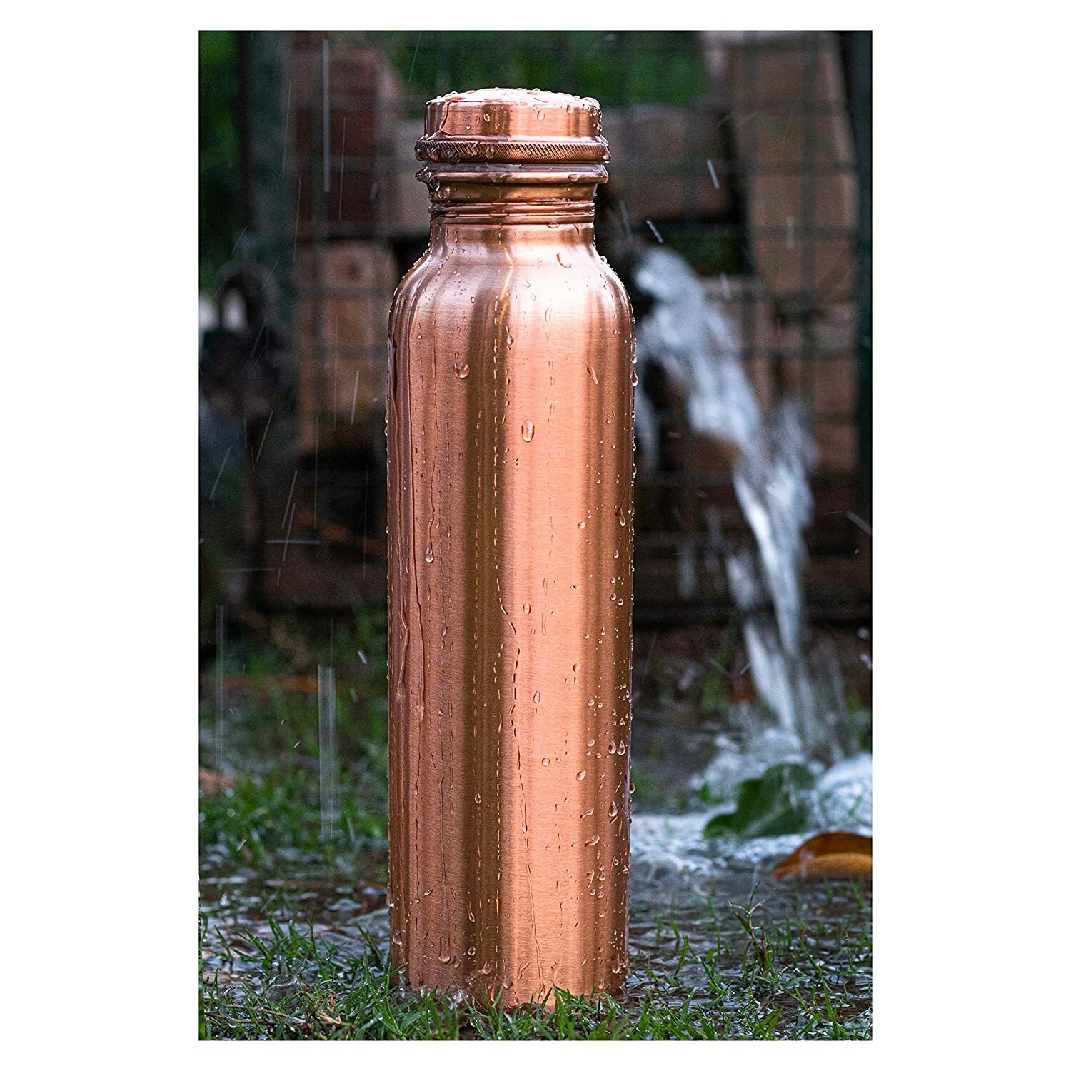Copper Water Bottle (1 Ltr) 100% Pure for Good Health Ayurveda Yoga, Gym, Home gallery