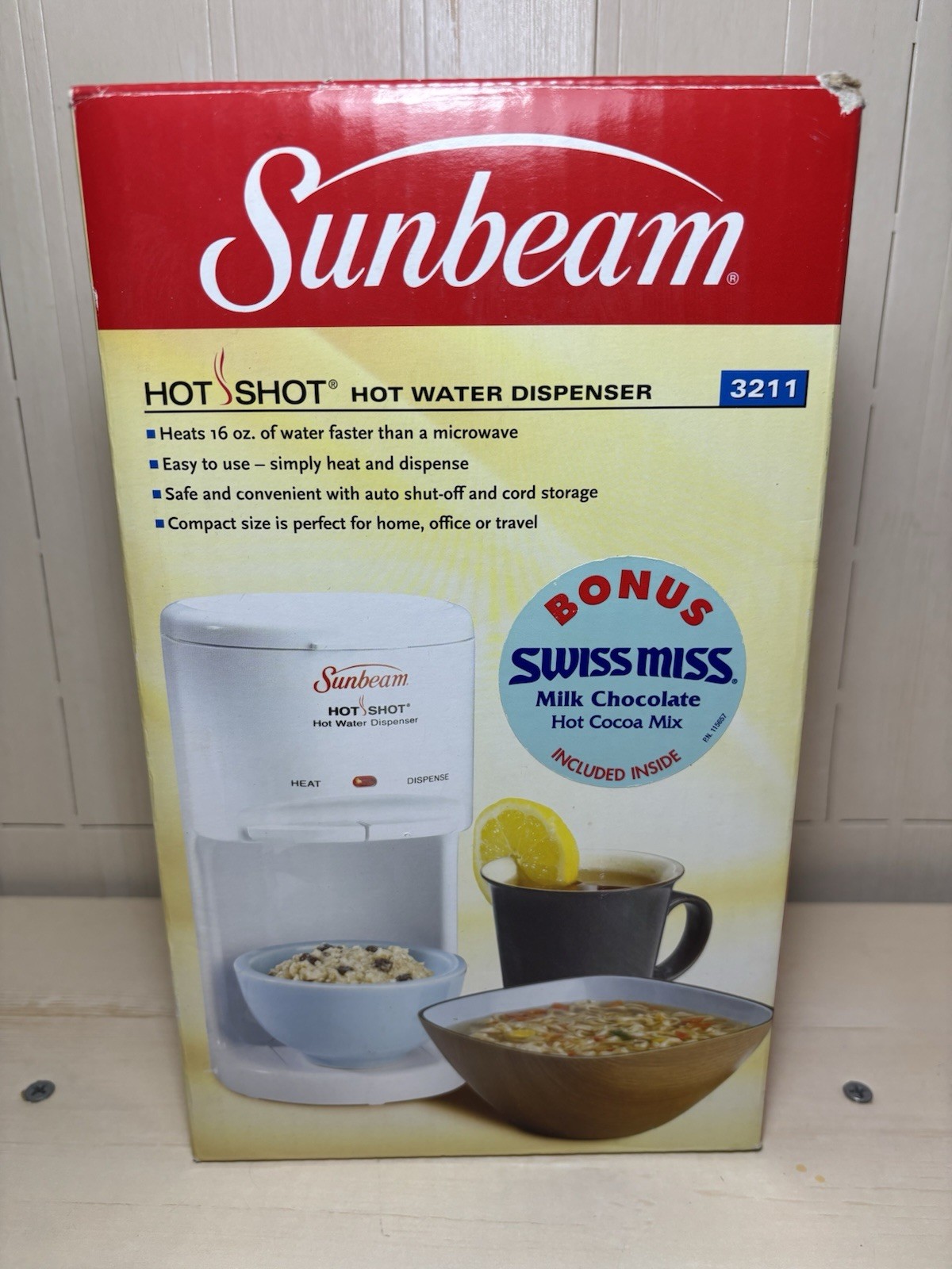 Sunbeam 3211 Hot Shot Hot Water Dispenser 16 oz White Heats Fast gallery