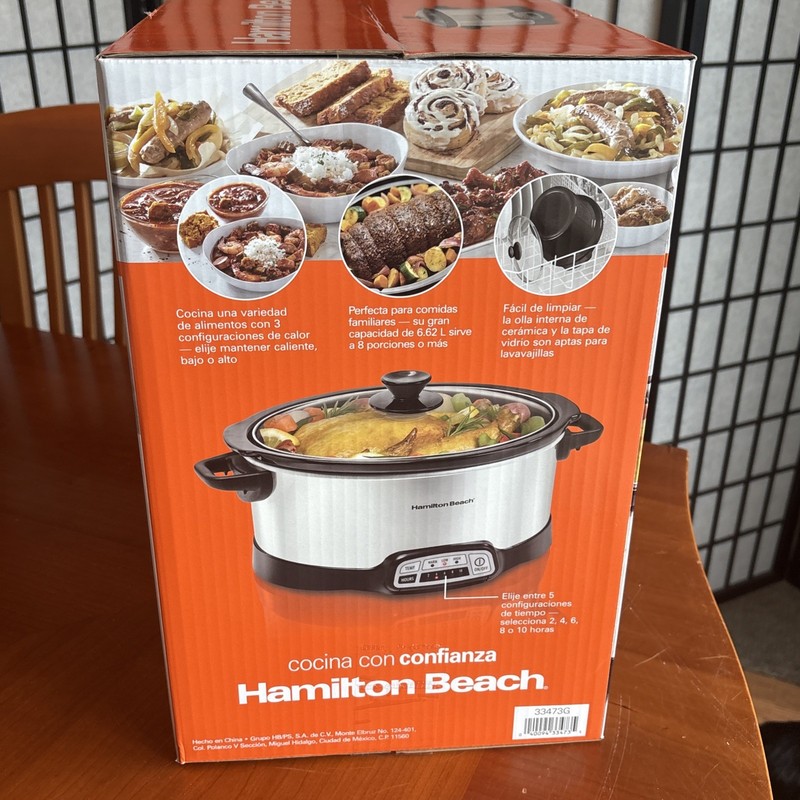 Hamilton Beach - 33473G - 7 Quart Programmable Slow Cooker - BRAND NEW gallery