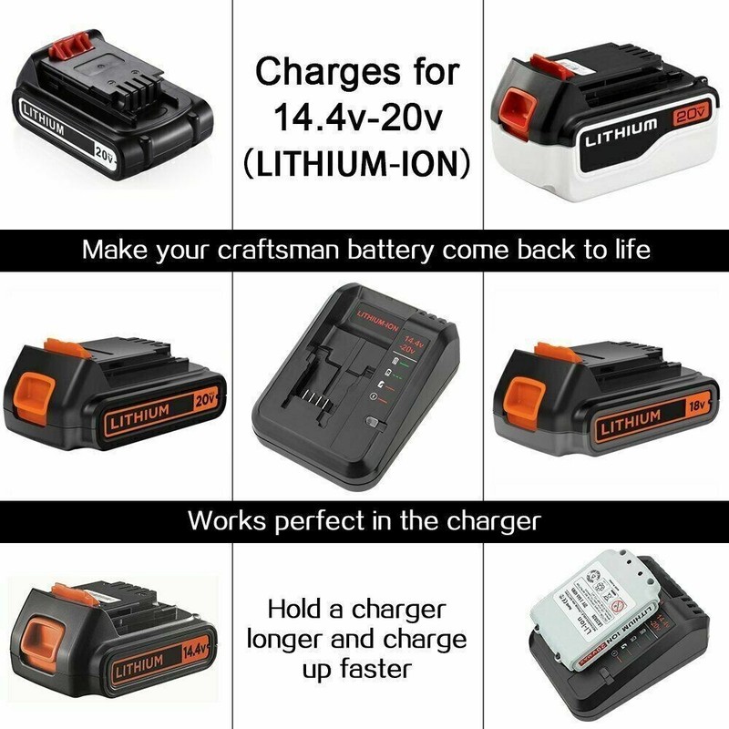 2PACK 3.0Ah for Black Decker 20V Lithium-Ion Battery 20 Volt LBXR20 Replacement gallery