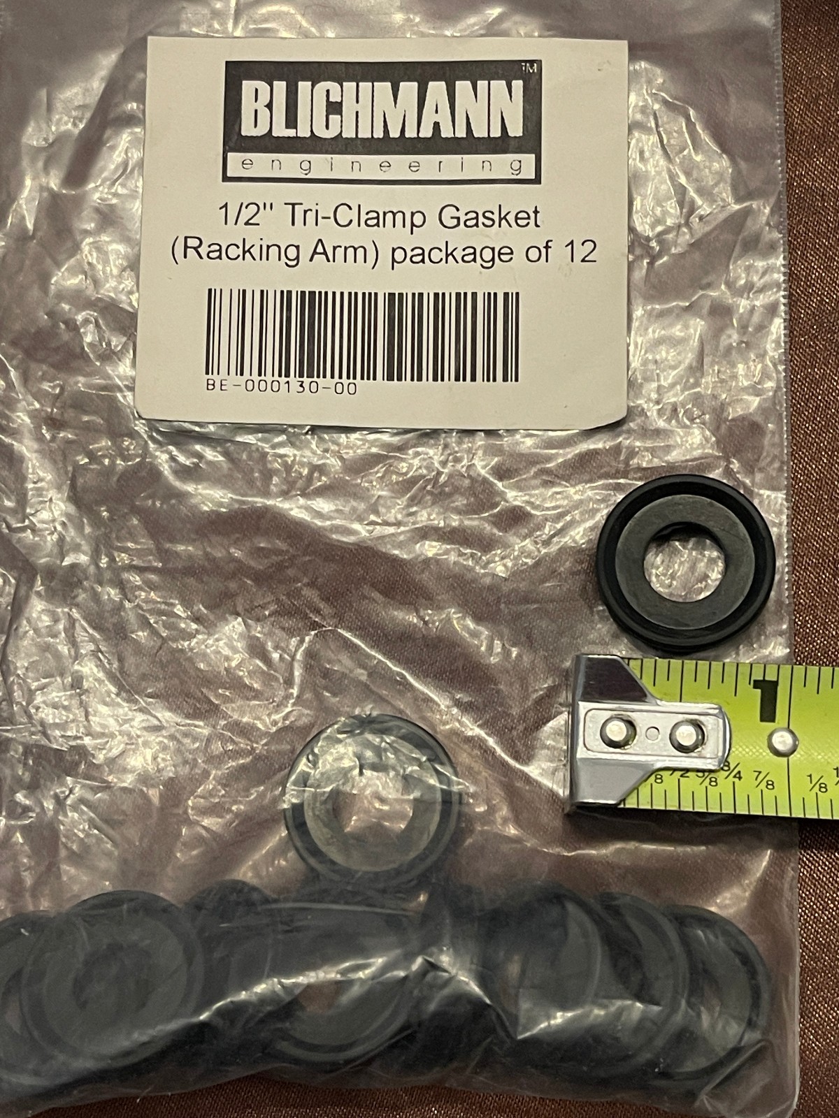 1/2 inch Tri-Clamp Gasket (Racking Arm) package of 12 Blichmann Engineering gallery