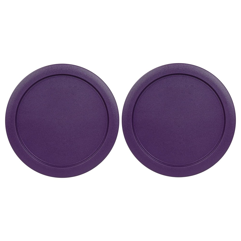 Replacement Lids for Pyrex 1-CUP Storage Cover 4" Bowl 7202-PC Purple (2 pcs)