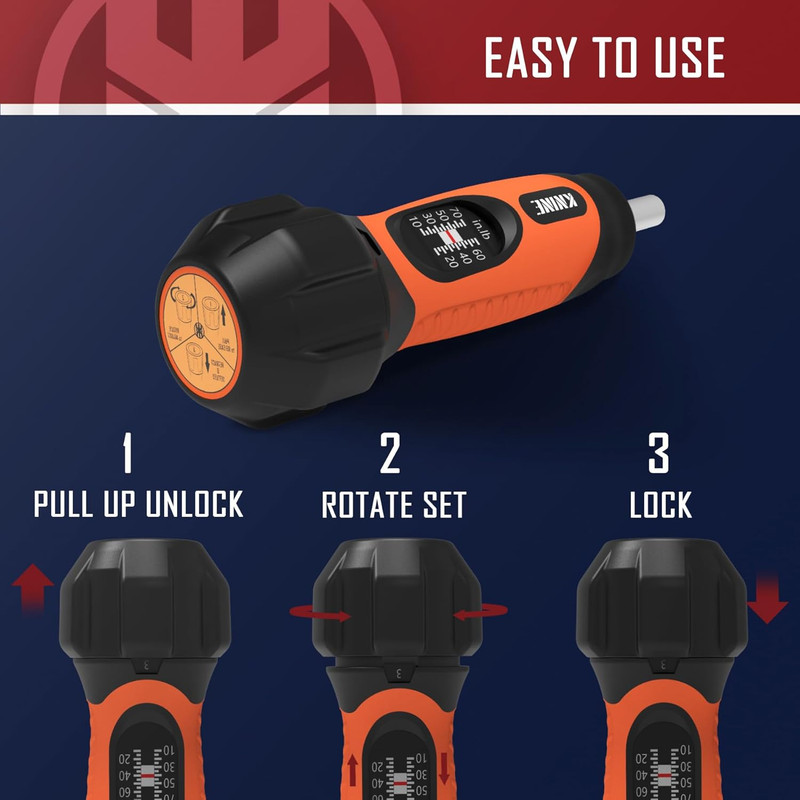 Torque Screwdriver Wrench Driver Set 10-70 Inch Pounds Lbs for Maintenance, 21 H gallery