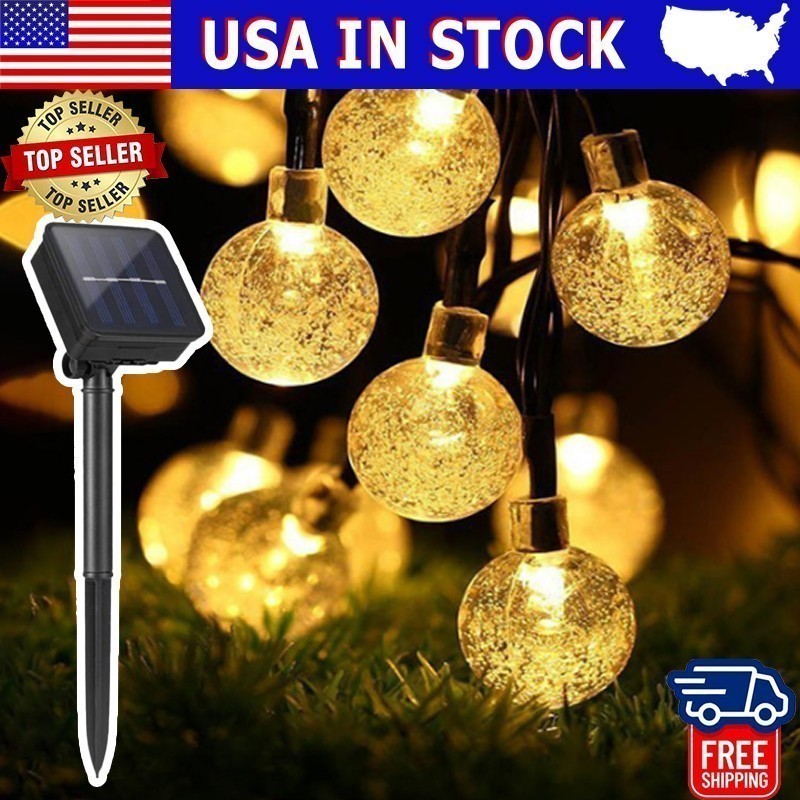 50 LED 23Ft Outdoor Solar Powered String Lights for Patio Yard Porch Party Decor gallery