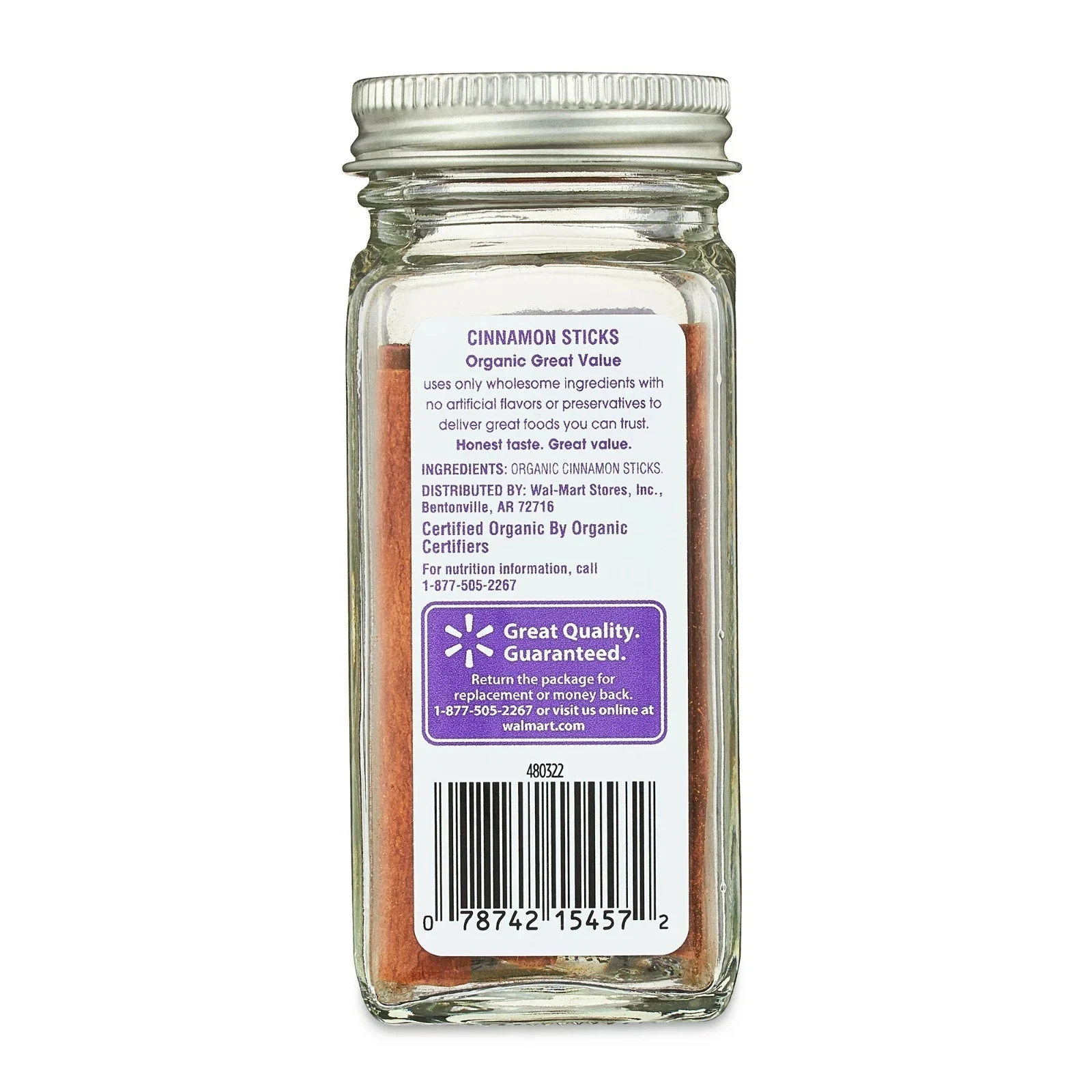 Great Value Organic Cinnamon Sticks, 1 oz gallery