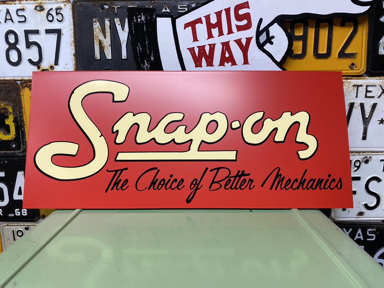 Antique Vintage Old Style Snap On Tools Sign! Mechanic Shop Sign gallery
