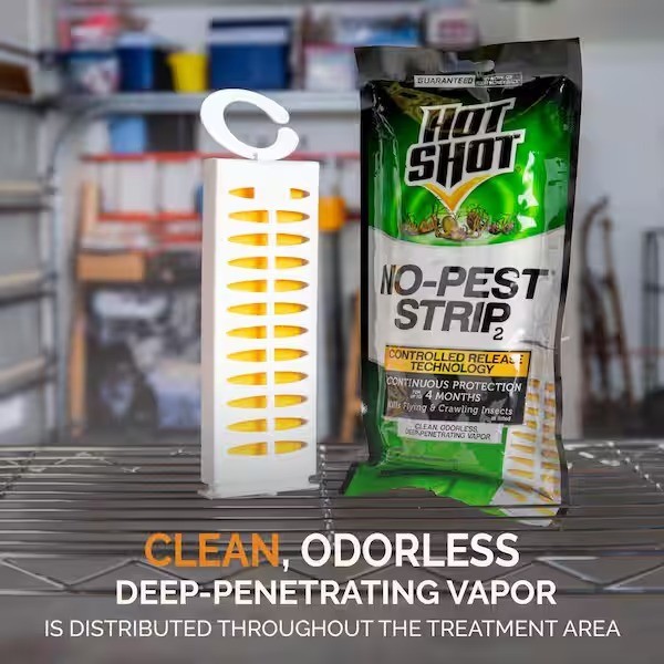 Flying & Crawling Insect Control Strip Odorless 4-Month Garage Shed Protection gallery