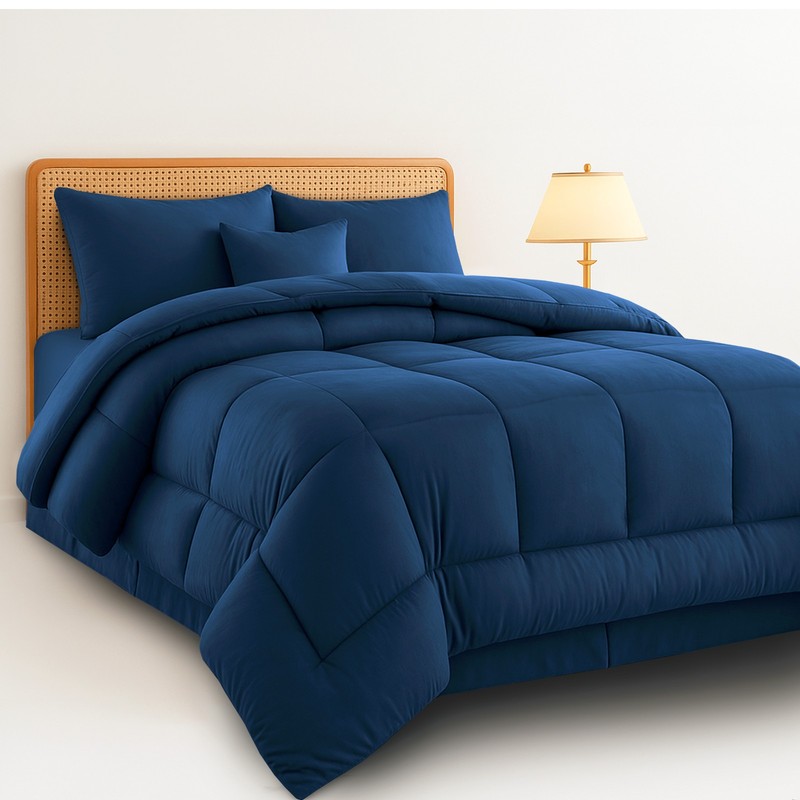 5 Piece Comforter Set Duvet Insert Ultra Soft Microfiber Reversible Comforters gallery