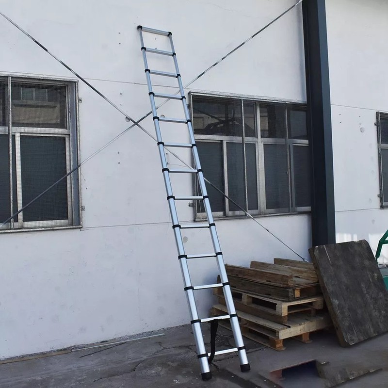 Telescoping Ladder Extension Ladders Folding Non-Slip Aluminum 10.5/12.5/14.5FT gallery