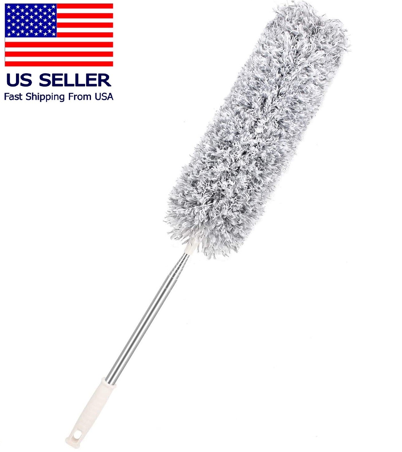 Duster with Extension Pole Bendable Head Extendable Duster for Fan High Ceiling gallery