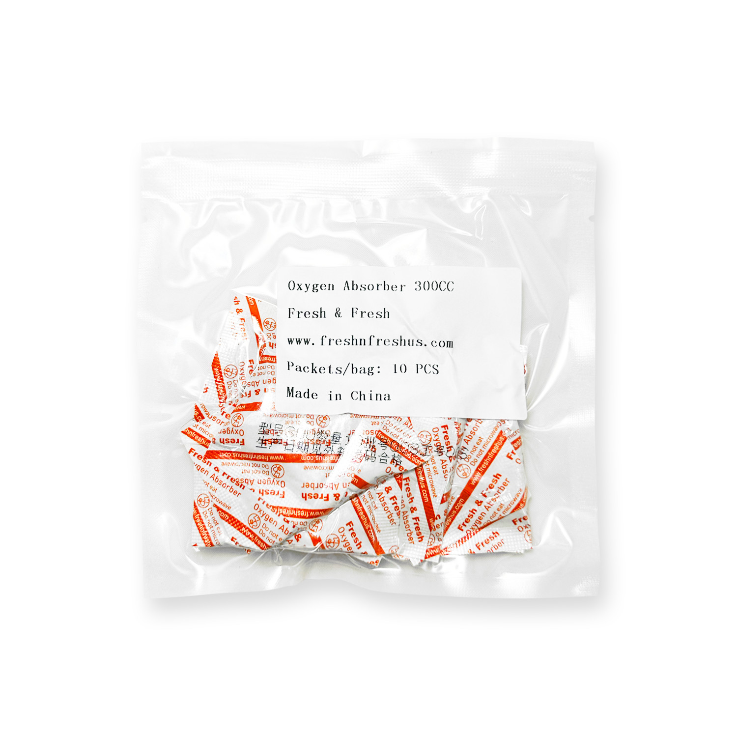 Fresh & Fresh (30 Packet) 300 CC Premium Oxygen Absorbers-(3 bag of 10 packet) gallery