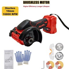 Mini Cordless Circular Saw For Milwaukee 18V Battattery Brushless Wood Cutting