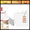 Large White Gift Bags with Handles - 100PCS, 13"x4.5"x10", Versatile for All Occ gallery