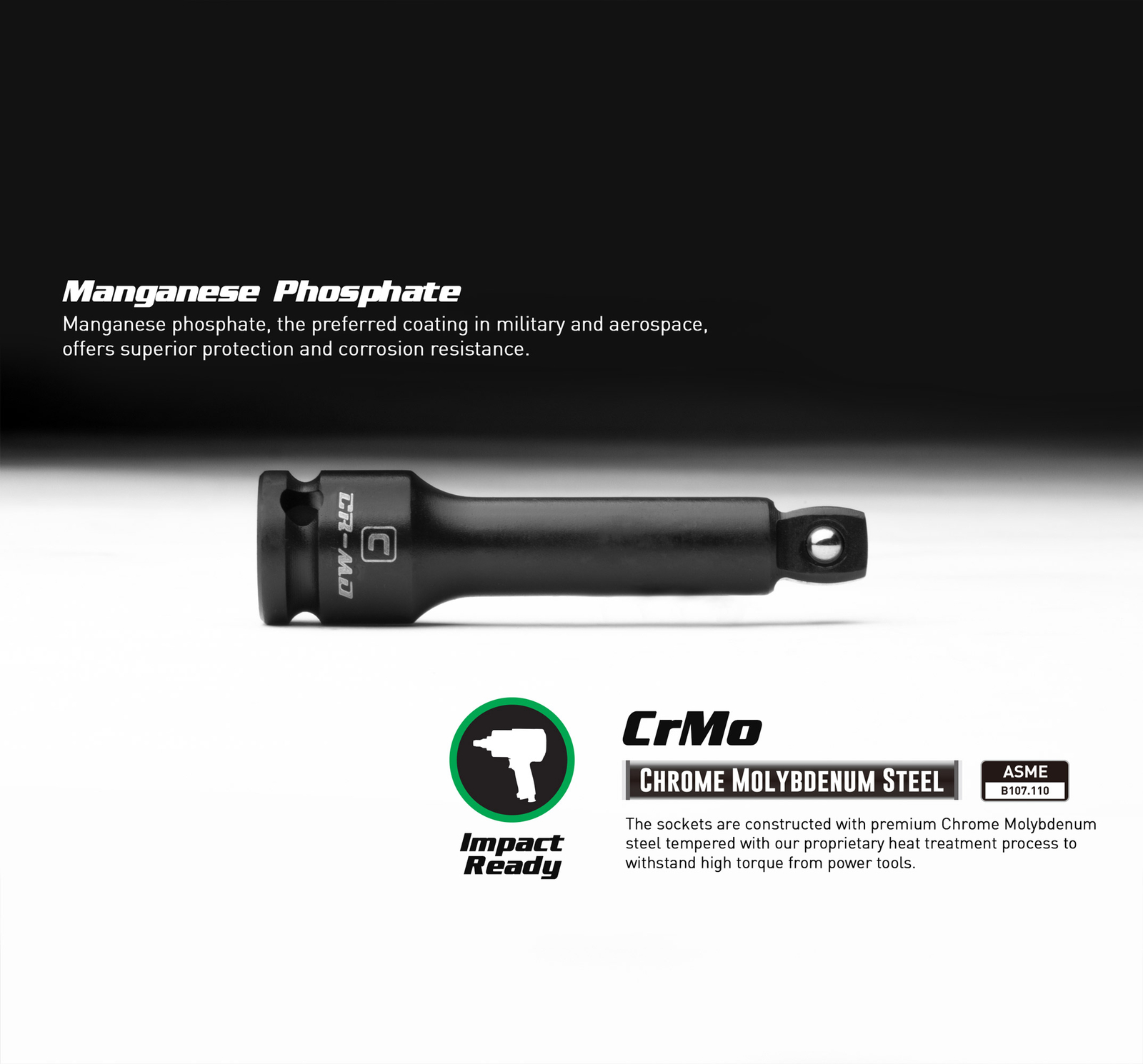 Capri Tools 1/2-Inch Drive Wobble Impact Extension Bar Set, CrMo, 3-Piece gallery