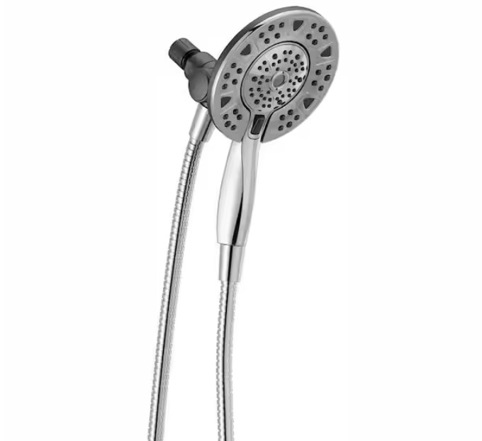 Delta In2ition Two-in-One 4-Spray 6 in. Fixed and Handheld Shower Head Chrome gallery