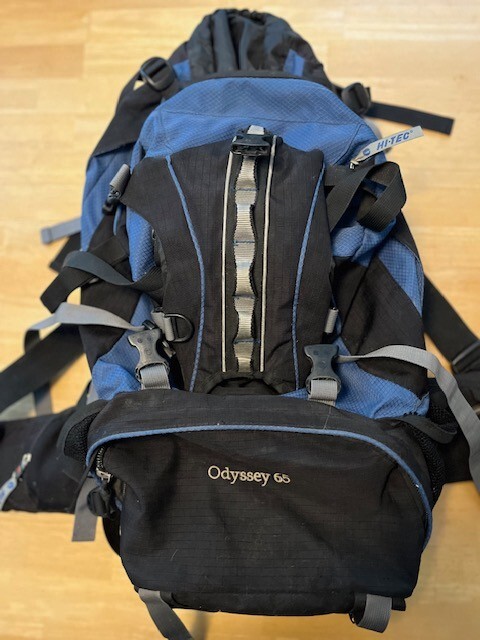 Hi-Tech Backpack Hiking Backpack in Black and Blue Colors