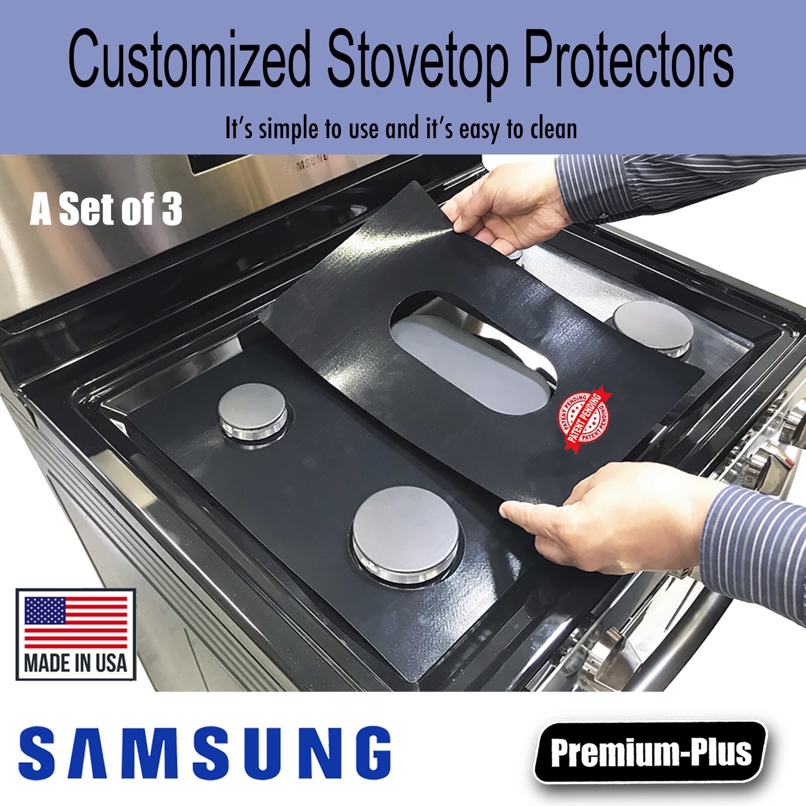 Samsung Stove Protectors, Custom cut to fit your Stove, Lifetime Warranty gallery