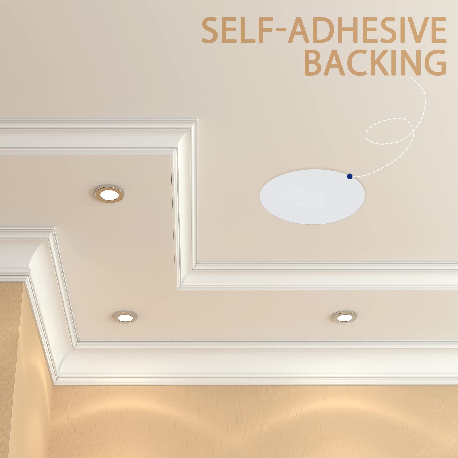 6 Pcs 10 Inch Ceiling Wall Hole Cover Plate with Tape gallery