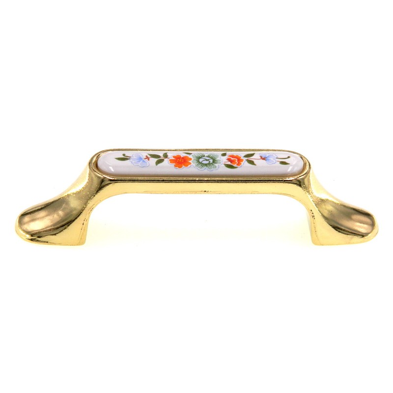 Amerock Bright Brass 3" Ctr. Arch Pull Cabinet Handle BP983-CW4 gallery