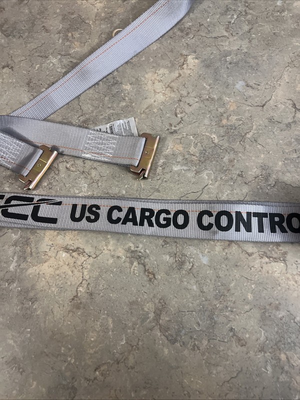 US Cargo Control USCC Ratchet Strap w Spring E Fitting 2" x 16' Gray gallery