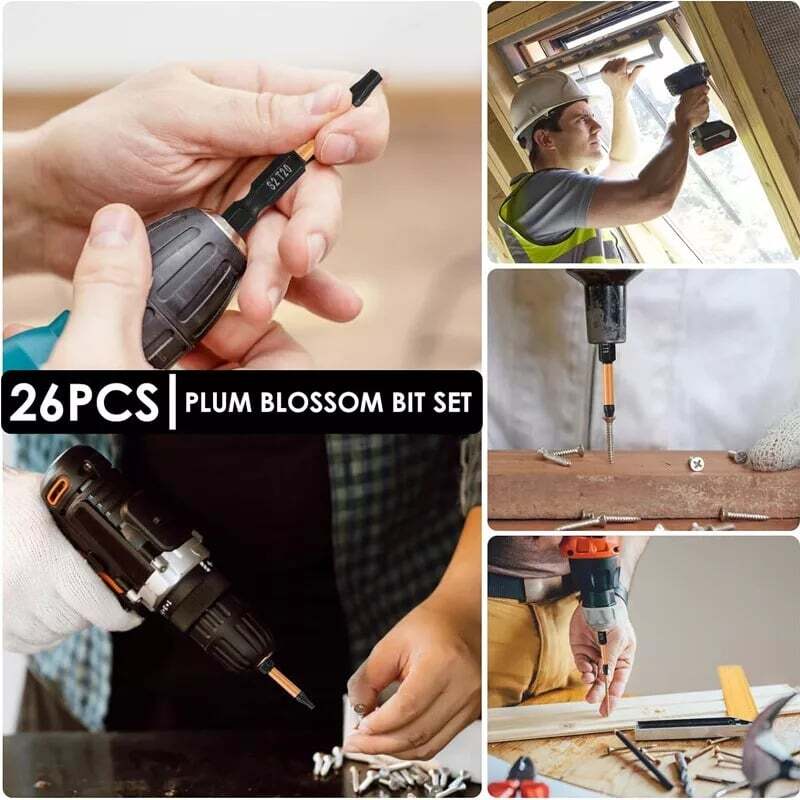 26pc Torx Security Bits - Tamper Resistant Design, Fits Safety Screws, 1/4" Hex​ gallery