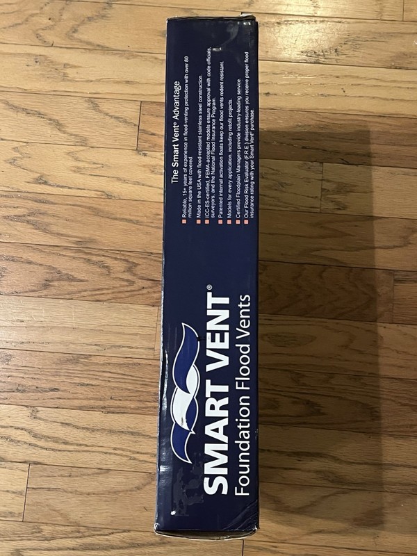 Smart Vent 8 X 16” Dual Function Engineered Foundation Flood Vent Model 1540-510 gallery