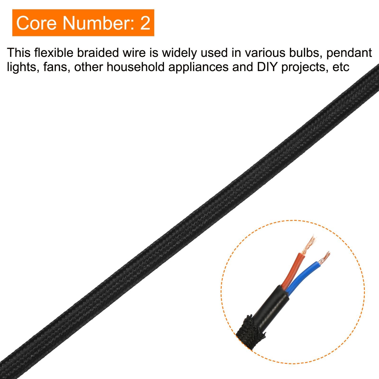 Contort Fabric Coated Wire 2 Soul 18AWG 10m/32.8ft, Black gallery