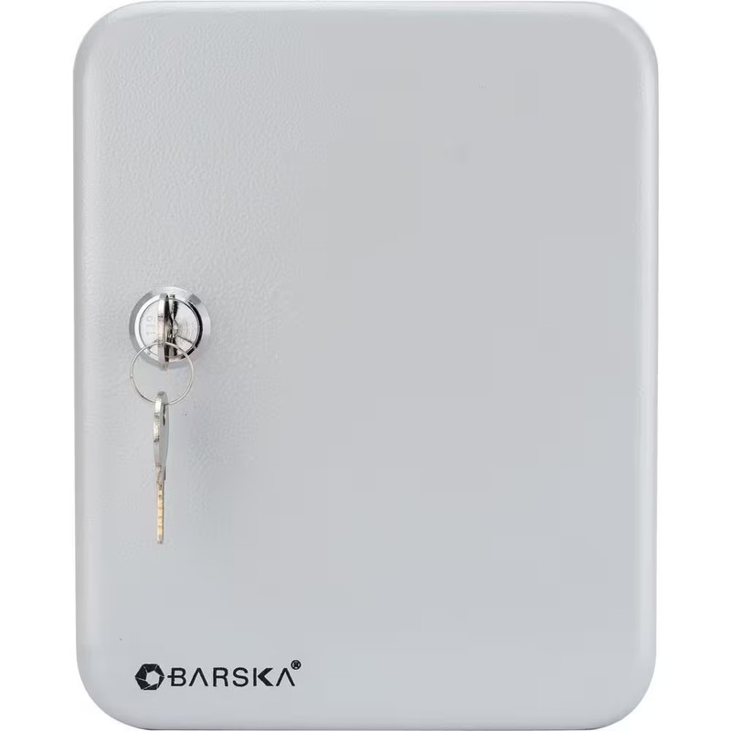 Barska Key Lock Box Safe 20 Position Steel Wall Mount Cabinet Gray Hooks gallery
