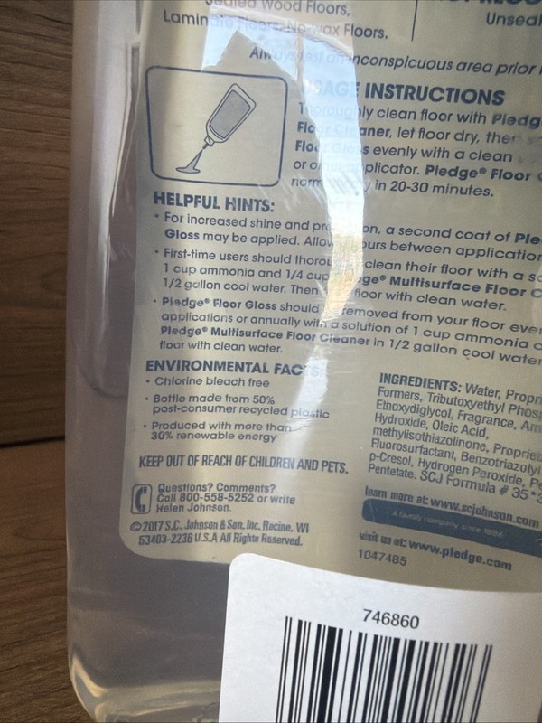 Pledge Revive It Original Floor Gloss Cleaner Long Lasting Shine 27oz New NOS gallery