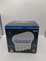 Great Eagle GU24 Base A19 LED Bulb 9W 60W Eq 3000K Soft White 4-Pack