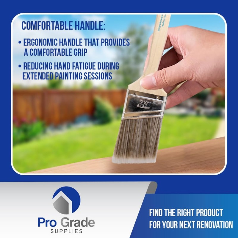 Pro Grade - Paint Brushes - 2Pk - Paint Brush Set gallery