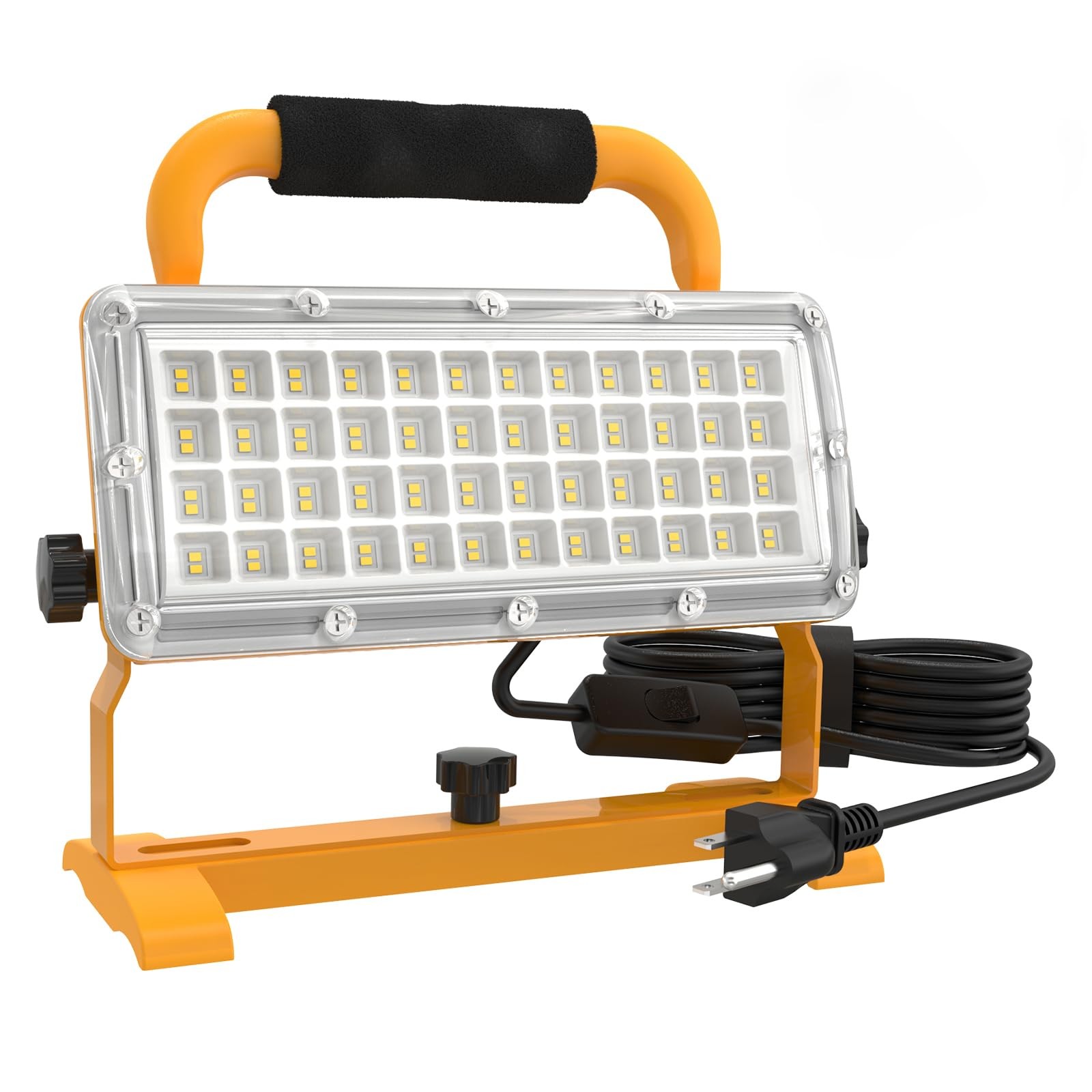 LED Work Light 6500LM 85-277v, 500W Equivalent Flood Light with 10FT Cord Swi... gallery