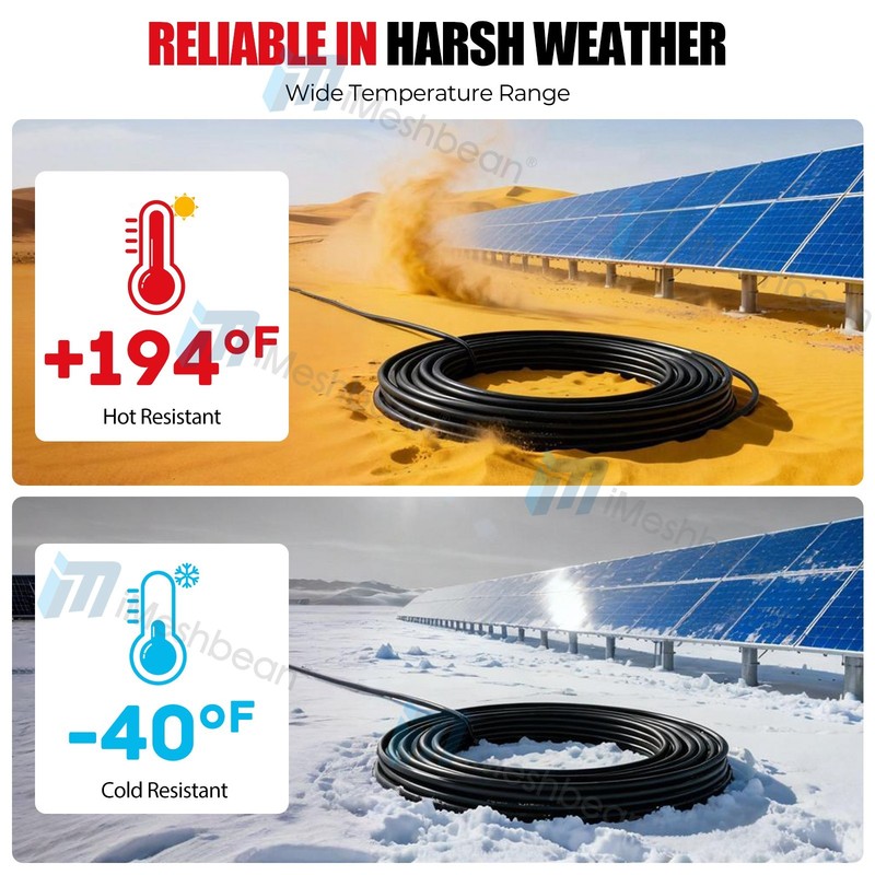 100ft Solar Panel Extension Cable 10AWG 6mm² Tinned Copper PV Cable Solar Wire gallery