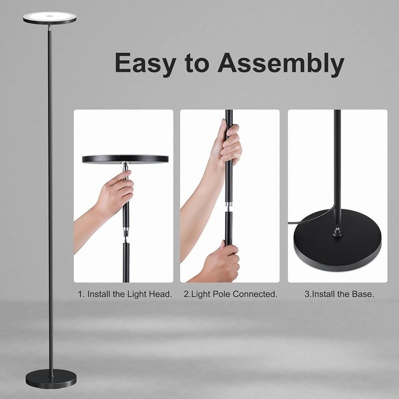 Dimmable LED Floor Lamp W/ Remote Control Modern Bright Standing Lamp 69 Inch US gallery