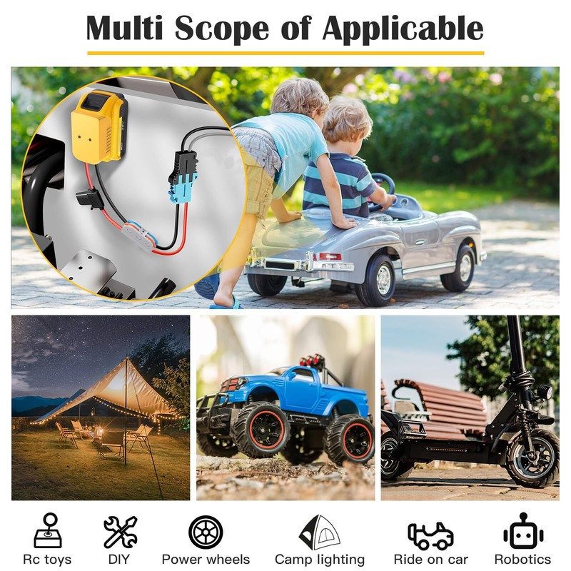 Power Wheels Adapter for Dewalt20V Battery Adapter Power Wheel Battery Converter gallery