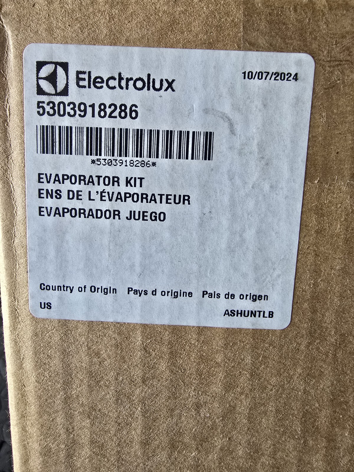 Electrolux 5303918286 Refrigerator Evaporator Kit OEM Replacement Part gallery