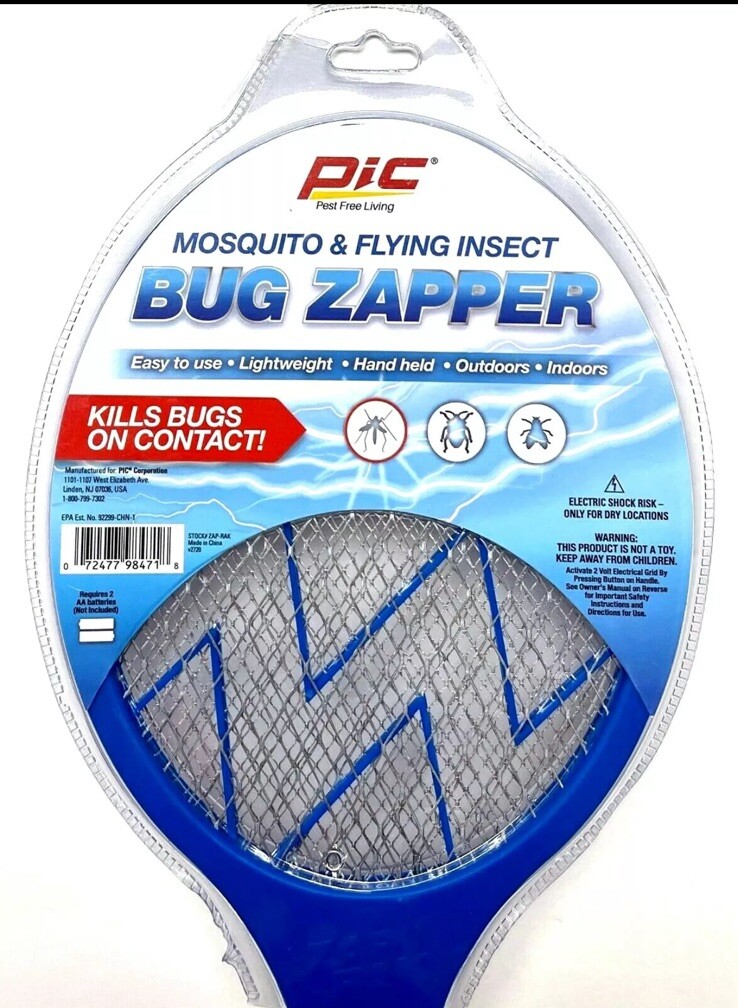 3 PACK Electric Swatter Fly Handheld Mosquito and Flying Insect Bug Zapper gallery