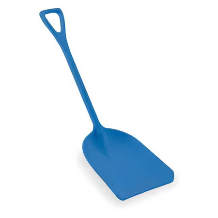 Remco 69823 Hygienic Square Point Shovel, Polypropylene Blade, 28 In L, Blue, gallery