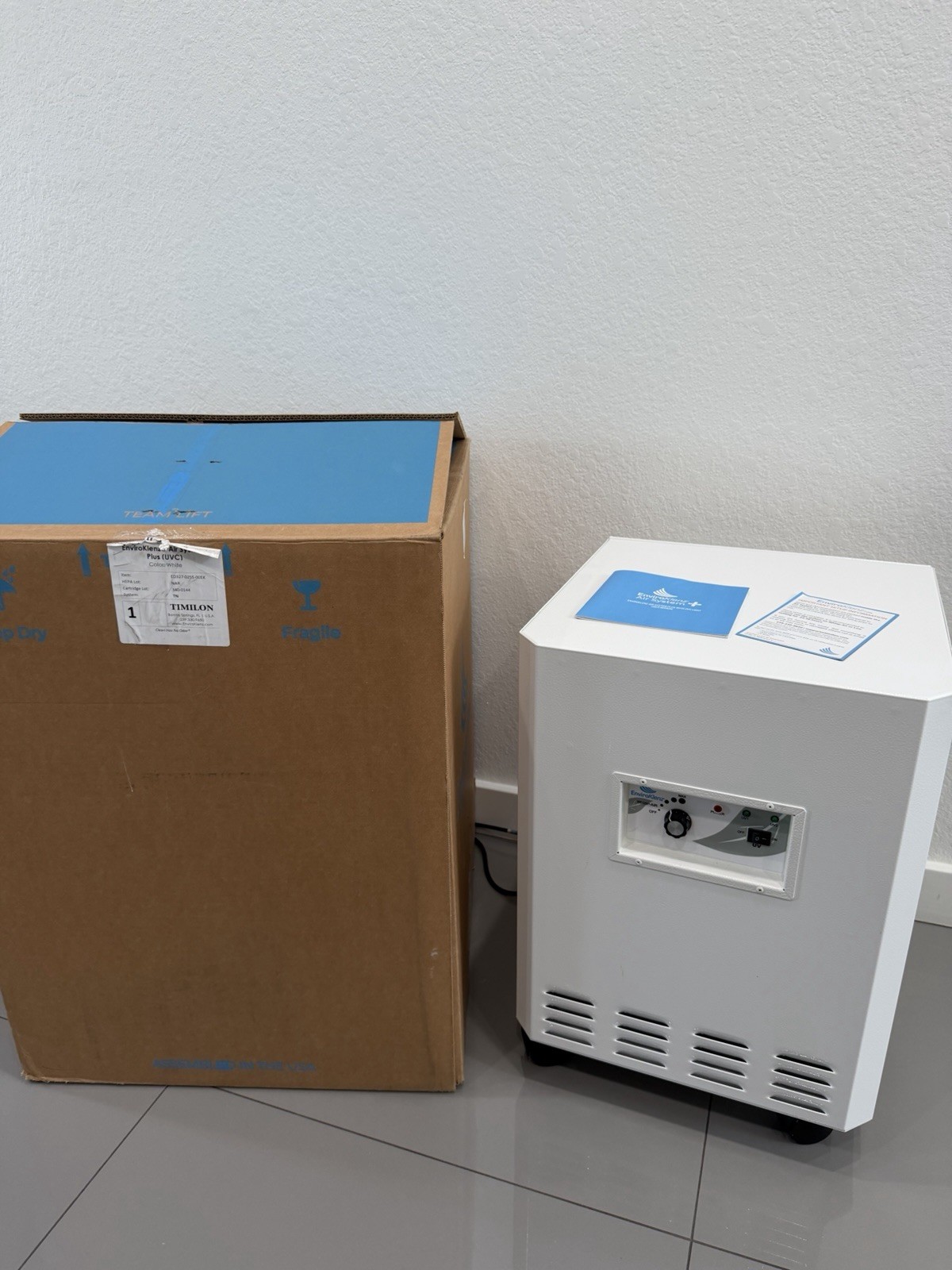 Enviroklenz Mobile Air System Plus with UVC HEPA Filter, 115V, 60HZ, P/N 137227 gallery