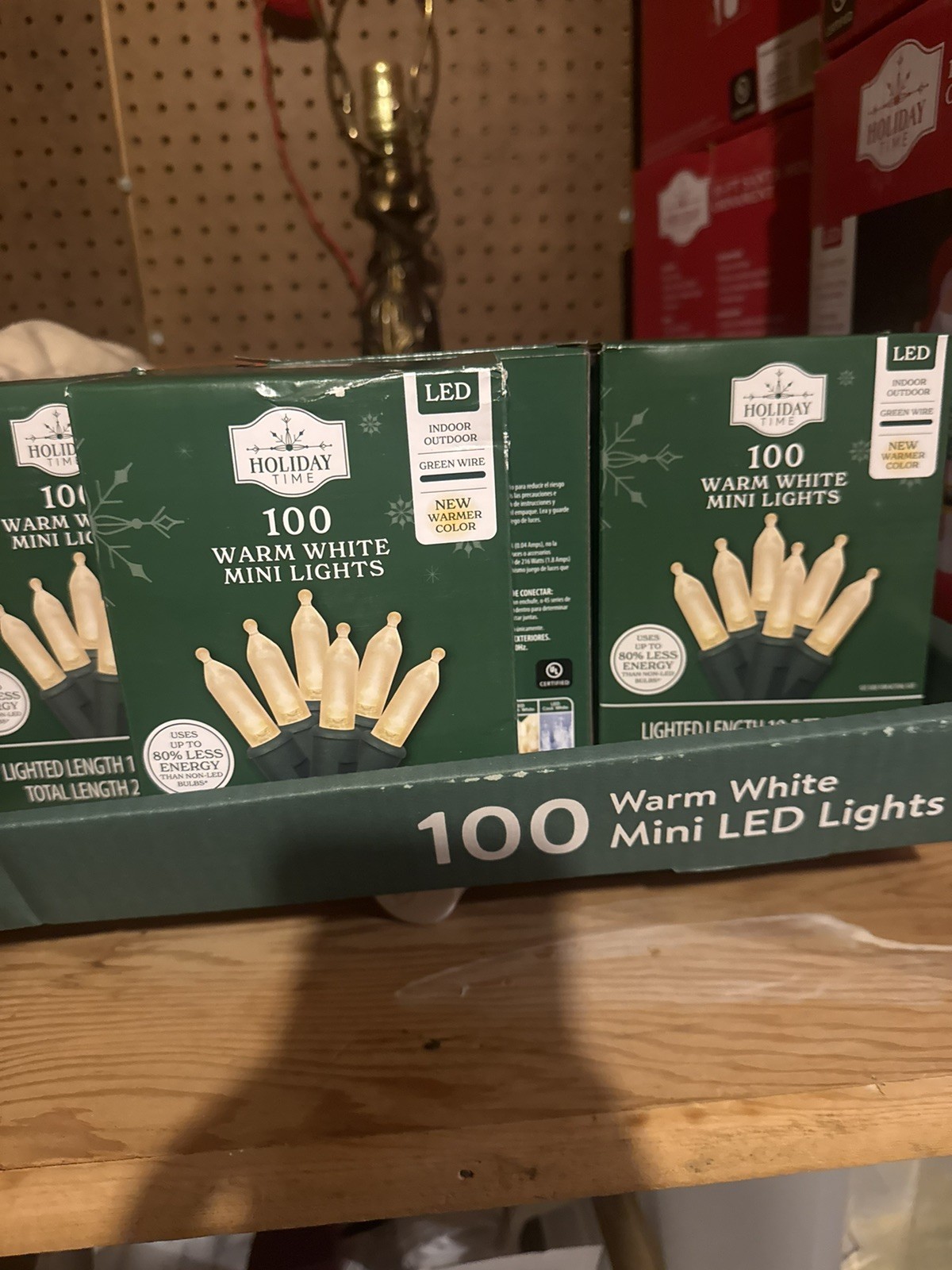 Holiday Time 100 White Warm Christmas Lights New Inbox gallery