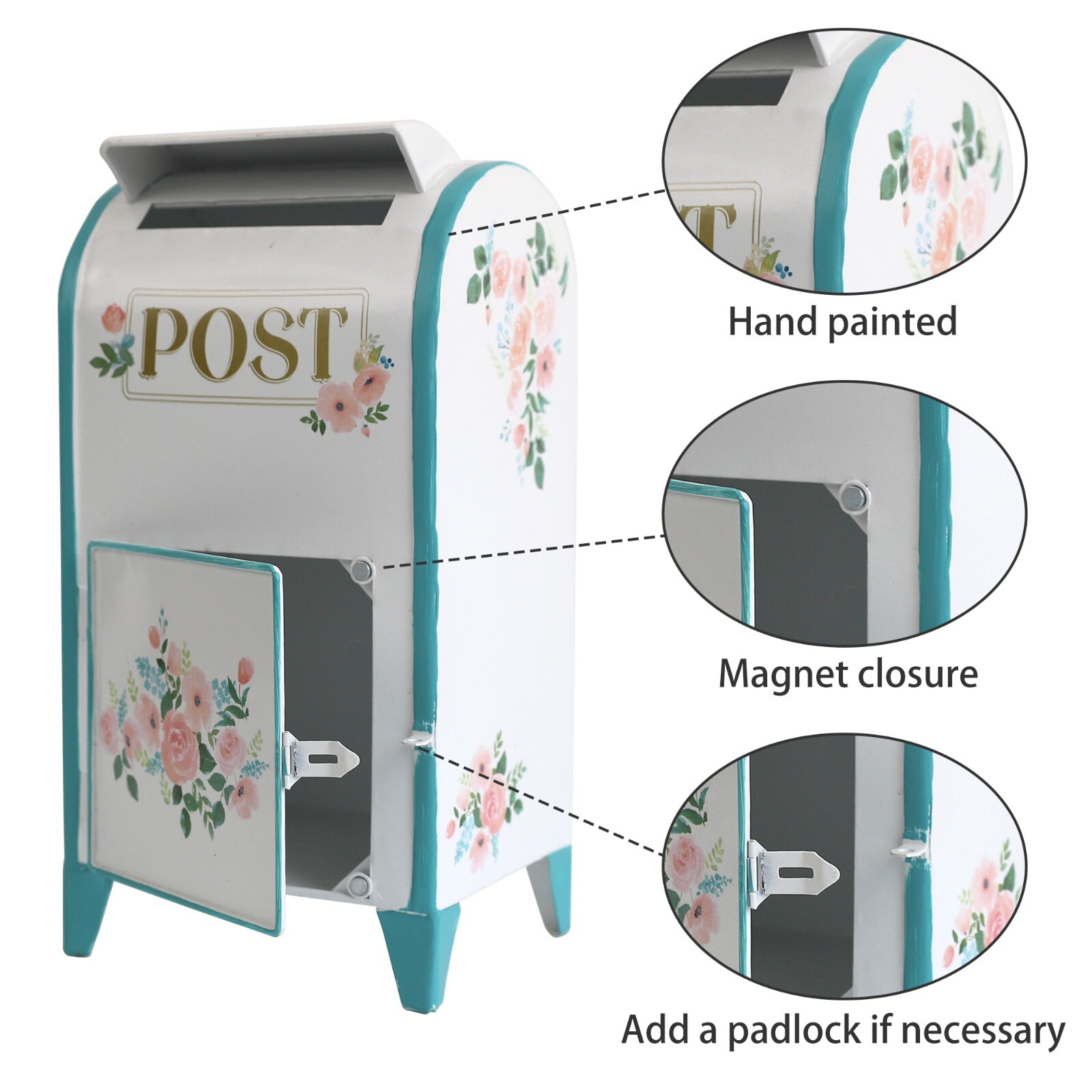 Vintage Mailbox Post Box for Home Decor gallery