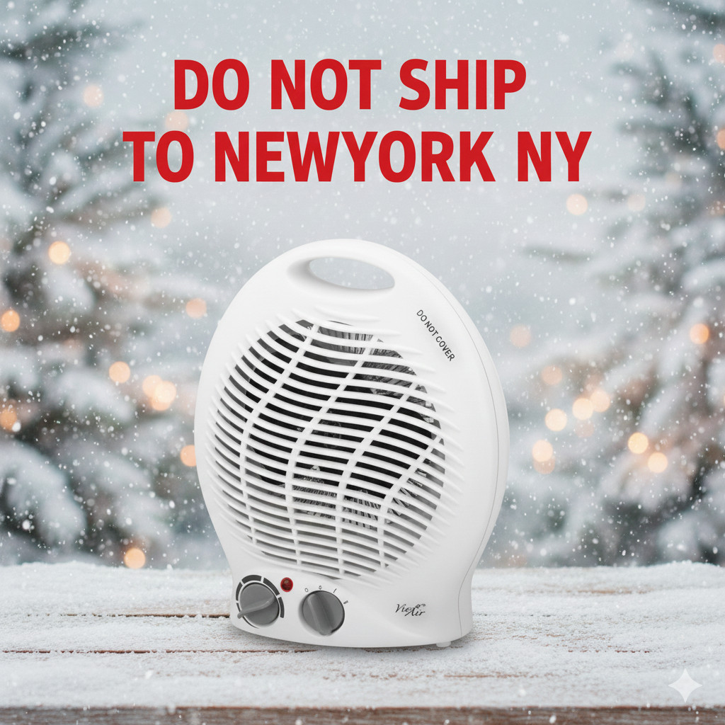 1,500-Watt 2-Settings Portable Fan Heater with Adjustable Thermostat gallery