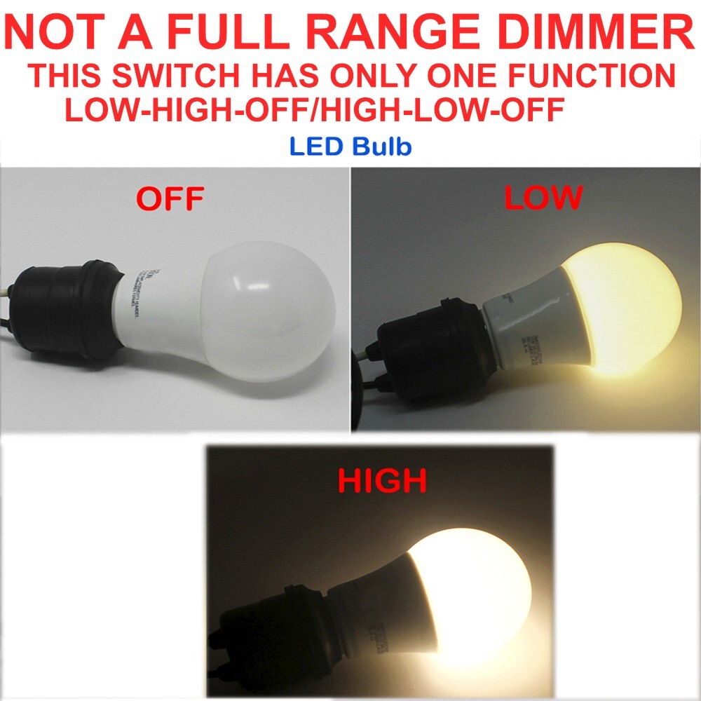 Zing Ear ZE-256 Inline Rotary Dial Light Dimmer Switch For Table Floor Lamp 500W gallery