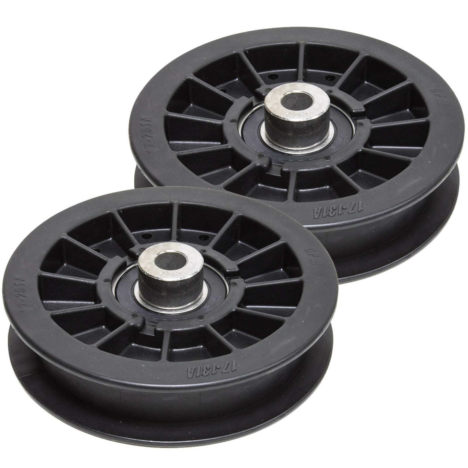 2PK Flat Idler Drive Pulley for Exmark Pioneer Quest Mowers 116-2456 gallery