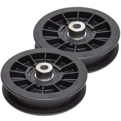 2PK Flat Idler Drive Pulley for Exmark Pioneer Quest Mowers 116-2456